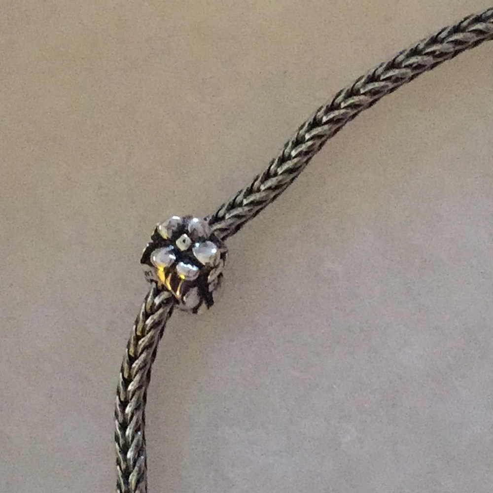 Authentic Rose Trollbeads, Sterling silver